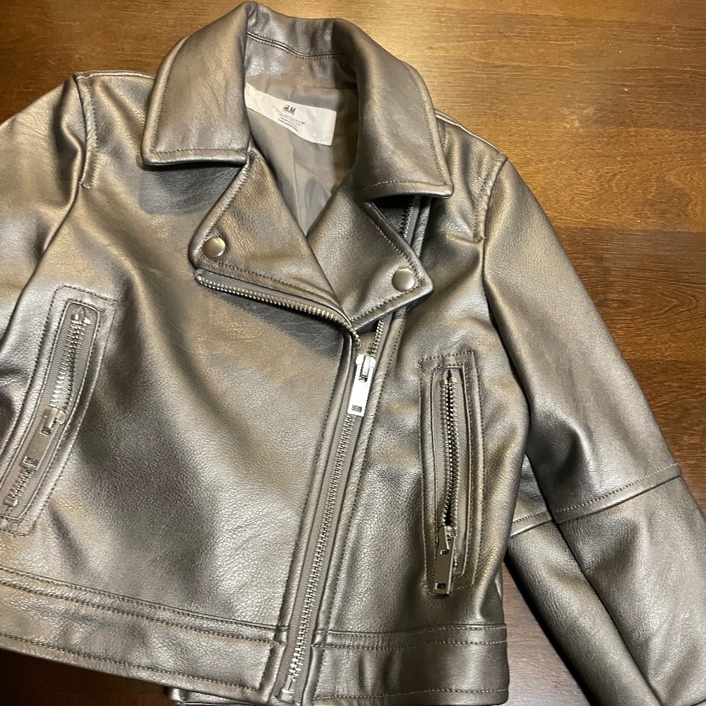 Toddler leather jacket